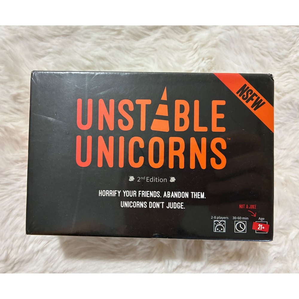 Unstable Unicorns NSFW 2nd Edition Card Game Adult 21+ Strategy TeeTurtle New